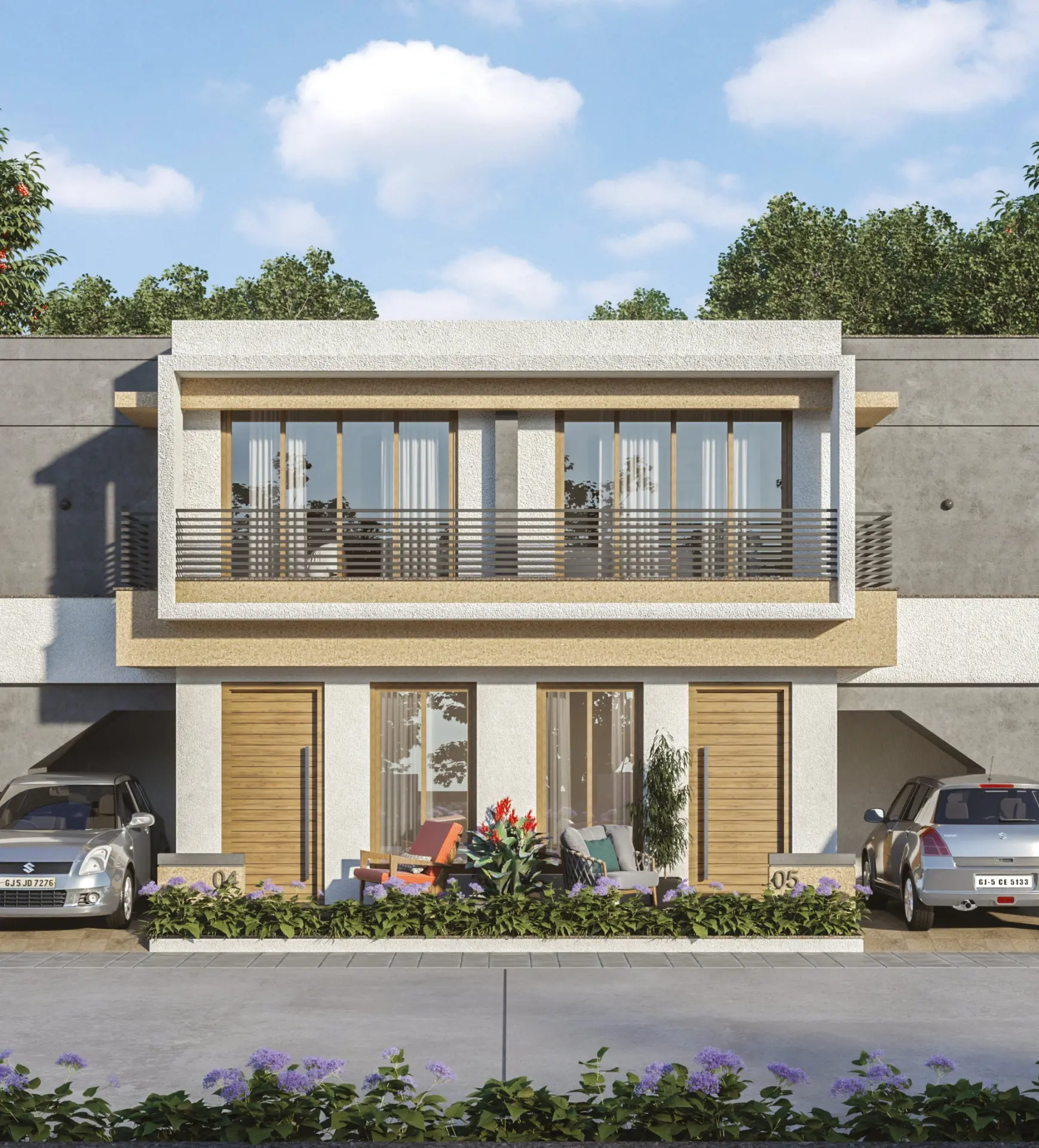 SAMARTHYA FLORENCIA – 3D ELEVATION